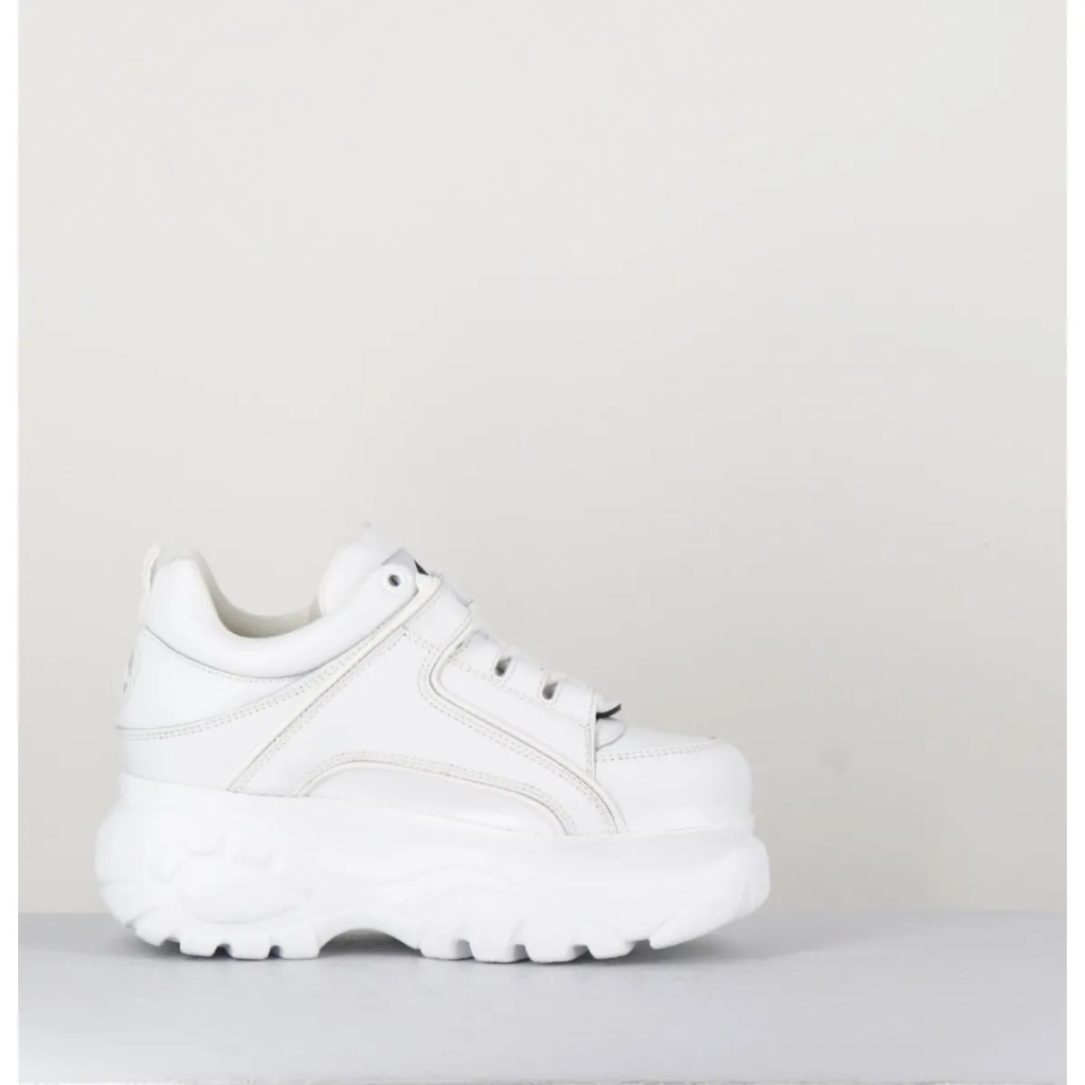 Sneakers^BUFFALO LONDON Sneakers en cuir lisse à plateforme Buffalo Original - 1339 WHITE BLANC