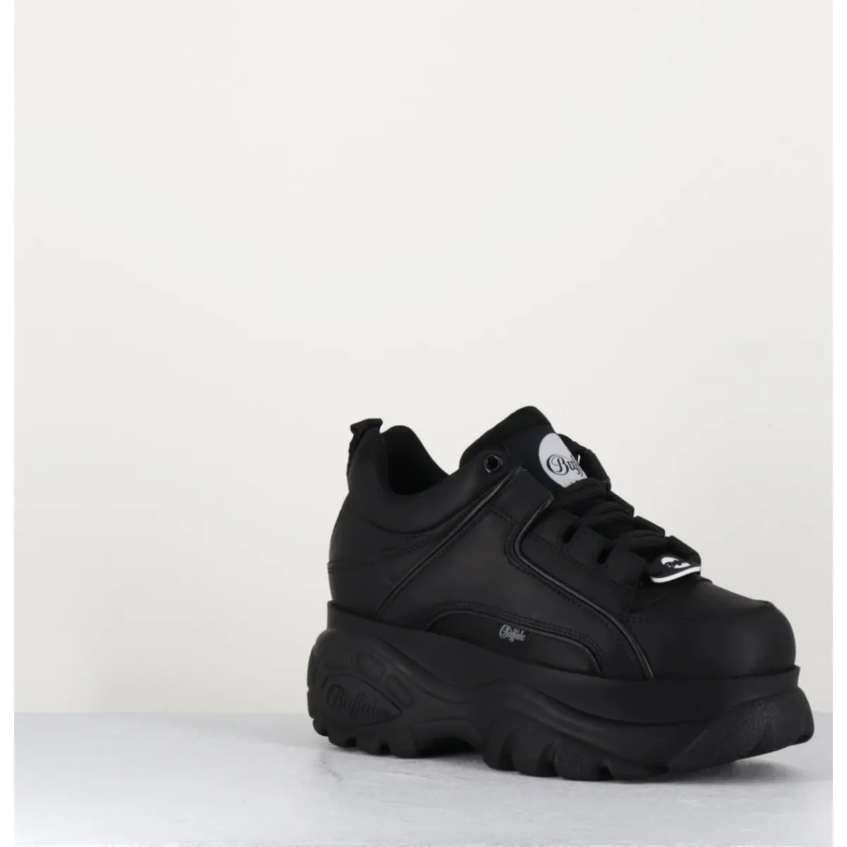 Sneakers^BUFFALO LONDON Sneakers en cuir à plateforme Buffalo Original - 1339N BLACK NOIR