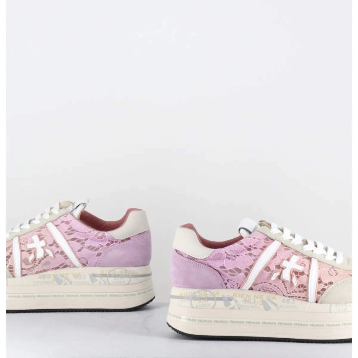 Sneakers^PREMIATA Sneakers en dentelle semelle compensée - BETH 6713 ROSE