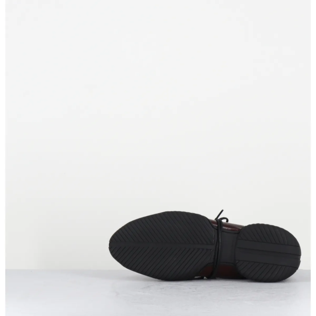 Chaussures | Ballerines^MIISTA Sneakers longs lacets naplak surpiqûres noires - PRUDENCE BROWN LACE MARRON