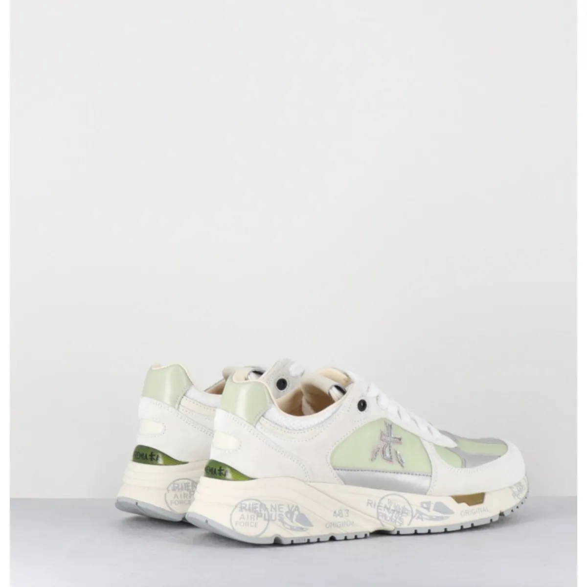 Sneakers^PREMIATA Sneakers 90s en cuir & toile e semelle épaisse -MASED 6674 VERT