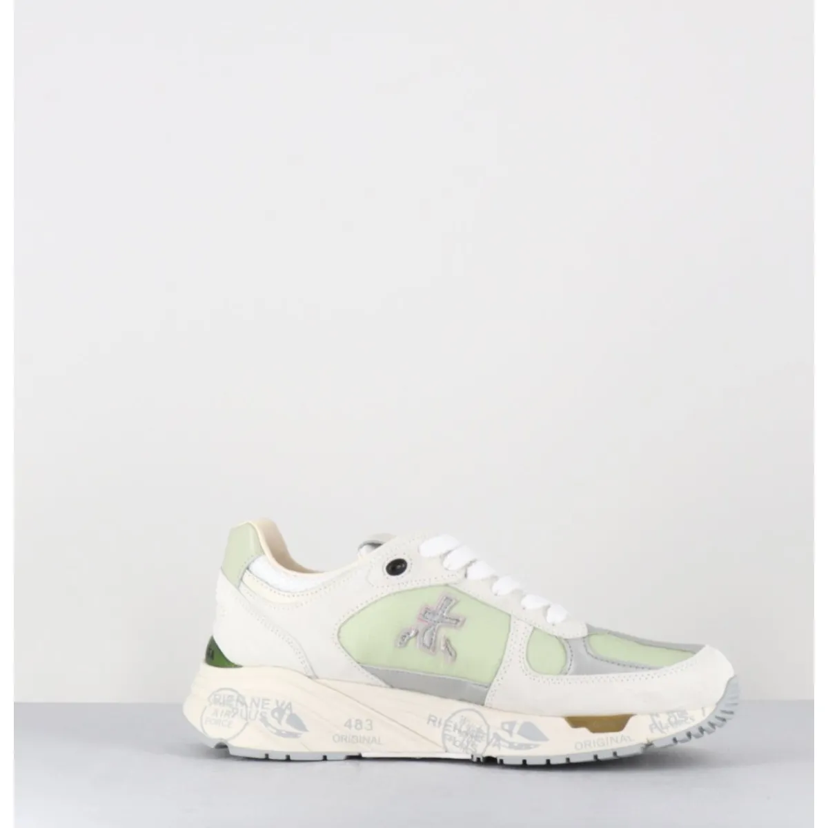 Sneakers^PREMIATA Sneakers 90s en cuir & toile e semelle épaisse -MASED 6674 VERT