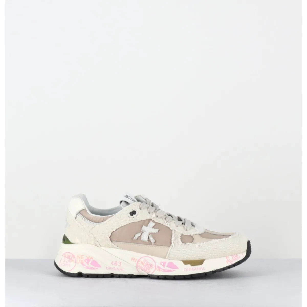 Sneakers^PREMIATA Sneakers 90s en toile usée - MASED 6681 BEIGE