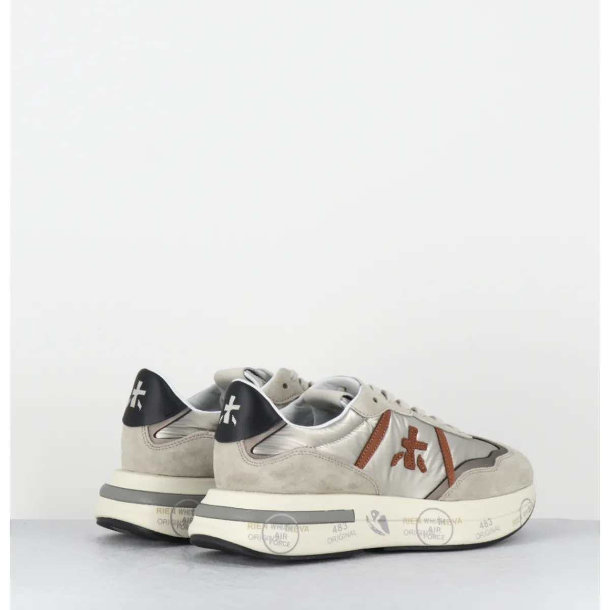 Sneakers^PREMIATA Sneakers ultra légère cuir & toile beige - CASSIE 6470 GRIS