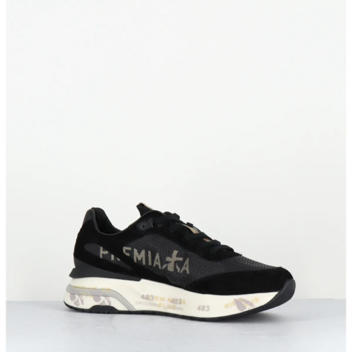 Sneakers^PREMIATA Sneakers ultra light daim & toile - MOERUND 6991 NOIR