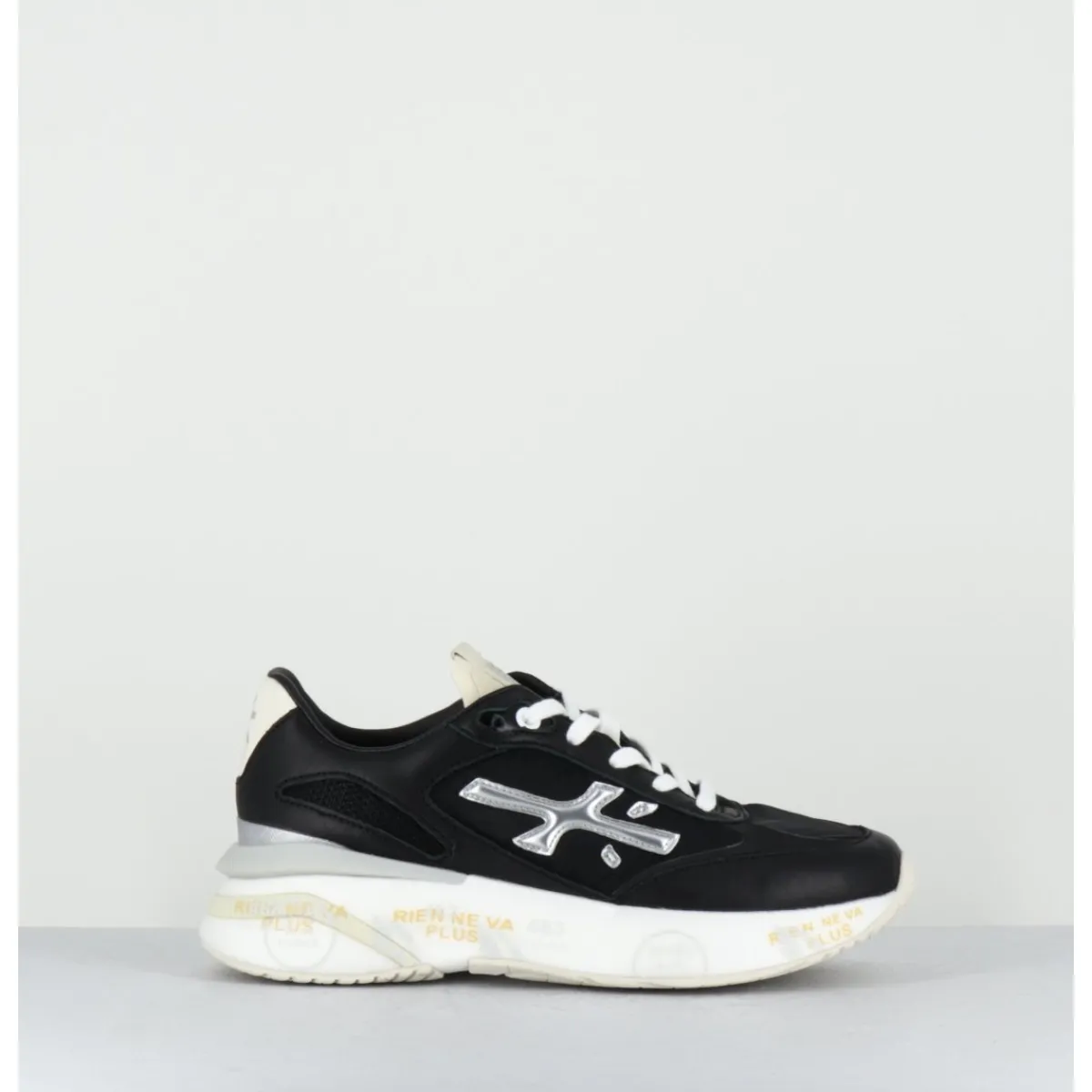 Sneakers^PREMIATA Sneakers ultra light toile & cuir argent - MOERUND 6733 NOIR