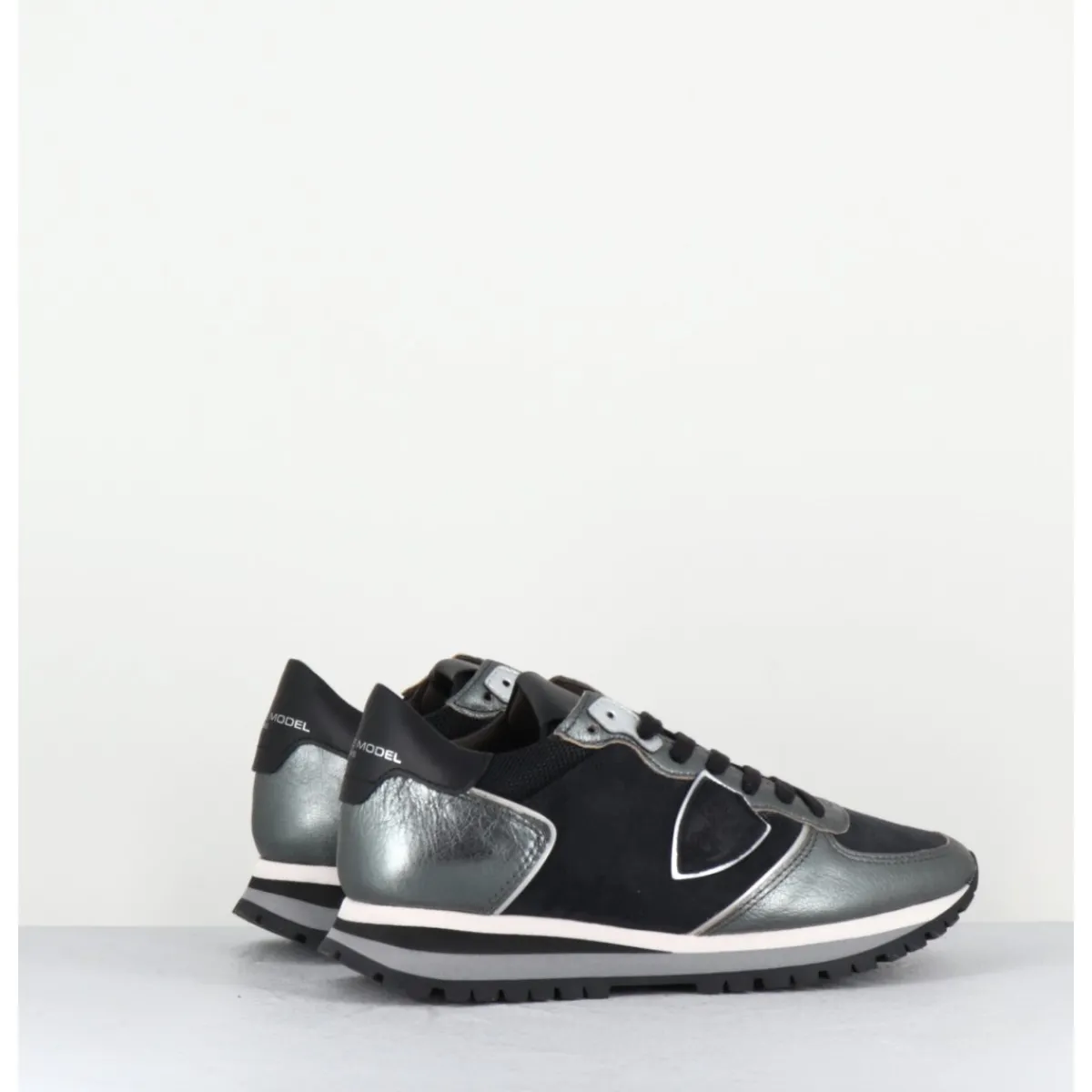 Sneakers^PHILIPPE MODEL TRPX LOW ANTHRACITE NOIR